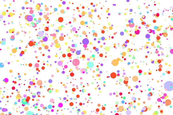 Leichter mehrfarbiger Hintergrund, bunte Vektortextur mit Kreisen. Splash-Effekt-Banner. Glitter Silver Dot abstrakte Illustration mit verschwommenen Regentropfen. Muster für Webseite, Banner, Poster, Karte — Stockvektor