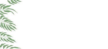 Renkli egzotik yapraklı çiçek web afişi. Doğa konsepti tasarımı. Yaz dallı modern çiçek kompozisyonları. Ekoloji, natura, çevre teması üzerine vektör illüstrasyonu