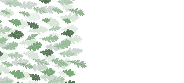 Banner web floreale con foglie esotiche di colore disegnato. Design concettuale della natura. Composizioni floreali moderne con rami estivi. Illustrazione vettoriale sul tema dell'ecologia, natura, ambiente — Vettoriale Stock