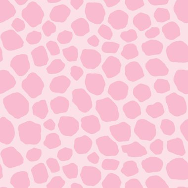 Soyut modern zürafa kusursuz desen. Hayvanlar modaya uygun arka plan. Baskı, kart, kartpostal, kumaş ve tekstil için renkli dekoratif vektör çizimi. Modern stilize cilt süsü