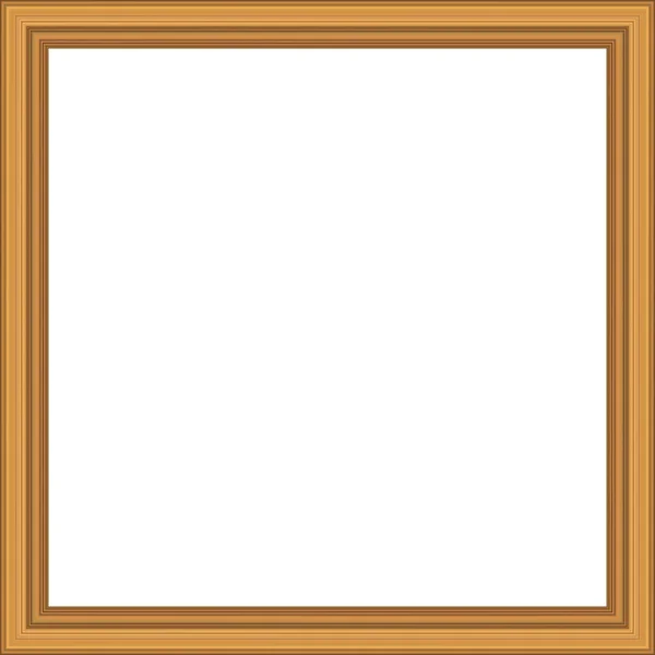 あなたのデザインのための正方形の黄金のヴィンテージ木製フレーム。ヴィンテージカバー。コピースペース。絵画や写真のためのヴィンテージアンティークゴールド美しい長方形のフレーム。テンプレートベクトルイラスト — ストックベクタ