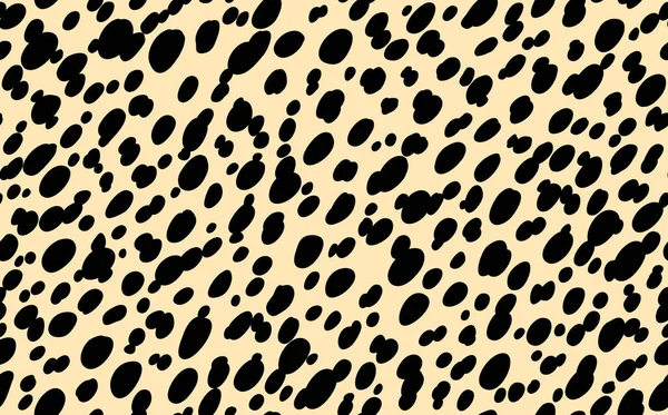 Абстрактный современный леопардовый бесшовный рисунок. Животные модного происхождения. Желто-черная декоративная векторная иллюстрация для печати, открыток, открыток, текстиля. Современный орнамент стилизованной кожи — стоковый вектор