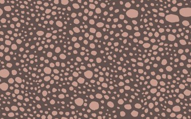 Soyut modern leopar pürüzsüz desen. Hayvanlar modaya uygun arka plan. Baskı, kart, kartpostal, kumaş ve tekstil için kahverengi ve bej desenli vektör çizimleri. Modern stilize cilt süsü