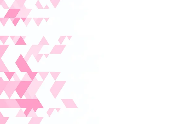 Многоугольный розовый мозаичный фон. Абстрактная иллюстрация вектора низких полюсов. Треугольный рисунок, пространство для копирования. Шаблон геометрического бизнес-дизайна с треугольником для плаката, баннера, открытки, флаера — стоковый вектор