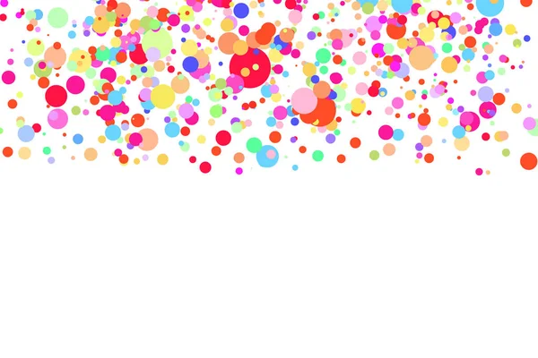 Fondo multicolor claro, textura vectorial colorida con círculos. Banner efecto Splash. Ilustración abstracta punto plata brillo con gotas borrosas de lluvia. Patrón para la página web, banner, cartel, tarjeta — Vector de stock