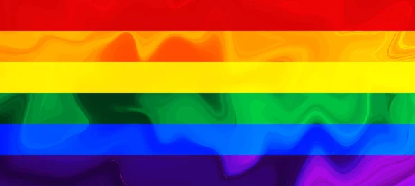 Bandeira LGBT quadrado ícone, crachá ou botão. Desenho do modelo, ilustração vetorial. O amor ganha. Símbolo LGBT em cores arco-íris. gay orgulho seda têxtil fundo — Vetor de Stock