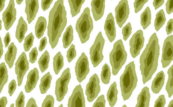 Абстрактный современный леопардовый бесшовный рисунок. Животные модного происхождения. Зелено-белый векторный инвентарь для печати, открытки, открытки, ткани, текстиля. Современный орнамент стилизованной кожи — стоковый вектор
