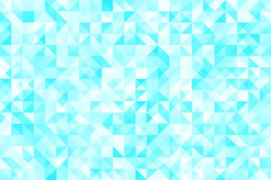 Çokgen mavi mozaik arka plan. Soyut düşük poli vektör çizimi. Üçgen desen, kopyala uzayı. Poster, pankart, el ilanı üçgenli geometrik iş tasarımı