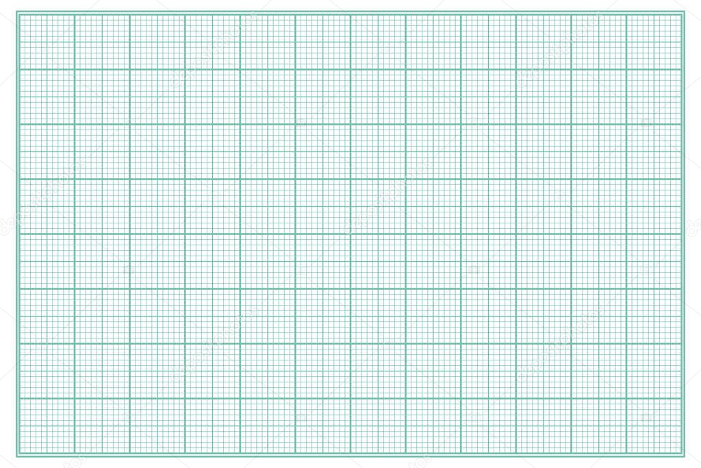 Millimeter graph paper grid. Abstract squared background. Geometric pattern for school, technical engineering line scale measurement. Lined blank for education isolated on transparent background