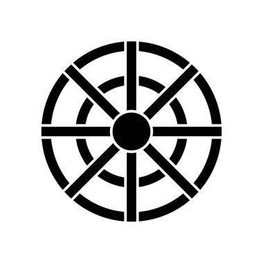 Hedef hedef ikonu, okçu spor oyun sembolü. Hedeflenen nokta işaretçisi. Keskin nişancı tüfeği odaklama işaretçisini vur. Hedef alınıyor. İzole vektör illüstrasyonu