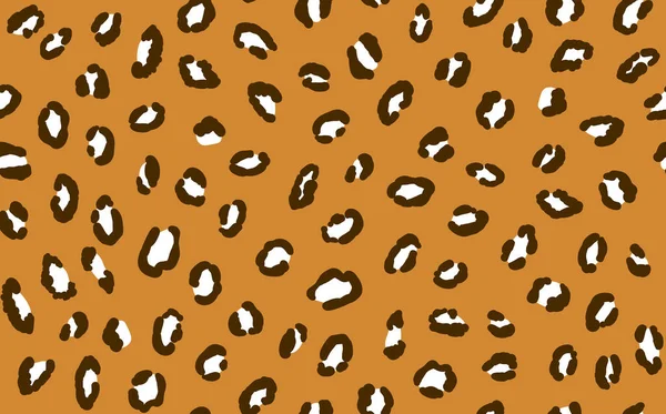 Abstraktes modernes Leopardenmuster. Tiere trendy Hintergrund. Beige und braun dekorative Vektorstockillustration für Druck, Karte, Postkarte, Stoff, Textil. Modernes Ornament stilisierter Haut — Stockvektor