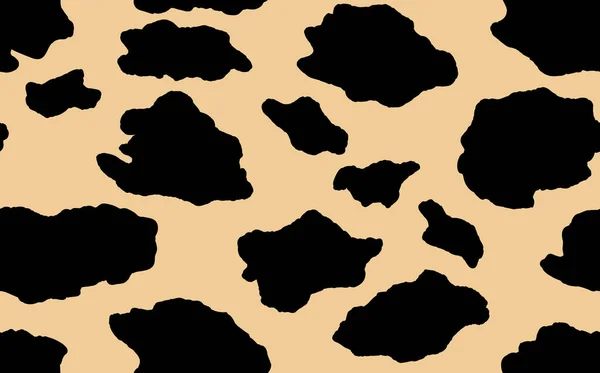 Abstract modern luipaard naadloos patroon. Dieren trendy achtergrond. Beige en zwart decoratieve vector voorraad illustratie voor print, kaart, ansichtkaart, stof, textiel. Moderne ornament van gestileerde huid — Stockvector