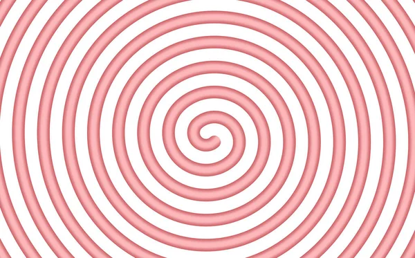 Abstract roze en wit snoep spiraalvormige achtergrond. Patroon ontwerp voor banner, omslag, flyer, ansichtkaart, poster, andere. Ronde lolly vector illustratie — Stockvector