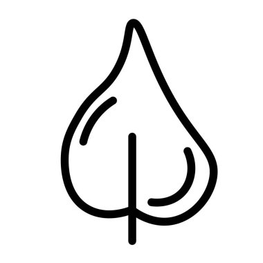 Siyah ve beyaz şablon ağaç simgesi. Beyaz arkaplanda vektör sembolü işareti izole edildi. Ağaçlar düz çizgi simgeleri. Bitkiler, manzara tasarımı. İş fikri kavramı