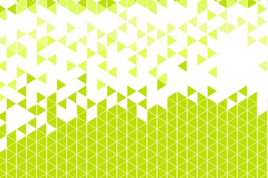 Çokgen yeşil mozaik arka plan. Soyut düşük poli vektör çizimi. Üçgen desen, kopyala uzayı. Poster, pankart, el ilanı üçgenli geometrik iş tasarımı