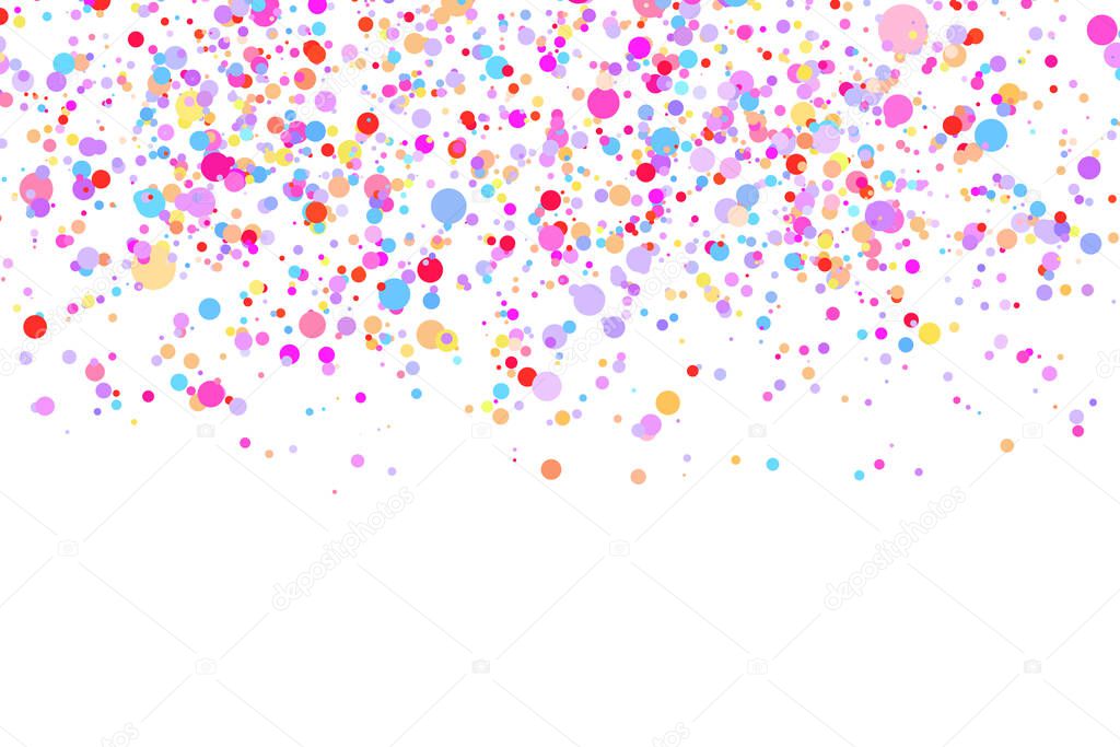 White multicolor background, colorful vector texture with circles. Splash effect banner. Glitter silver dot abstract illustration with blurred drops of rain. Pattern for web page, banner,poster, card