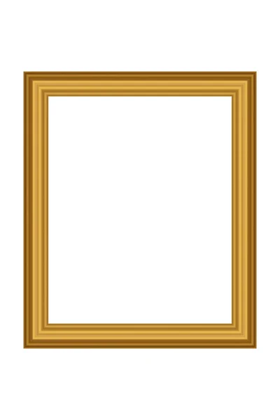 Τετράγωνο χρυσό vintage ξύλινο πλαίσιο για το σχεδιασμό σας. Κλασσικό εξώφυλλο. Θέση για κείμενο. Vintage αντίκες χρυσό όμορφα ορθογώνια πλαίσια για πίνακες ή φωτογραφίες. Εικόνα διανύσματος προτύπου — Διανυσματικό Αρχείο