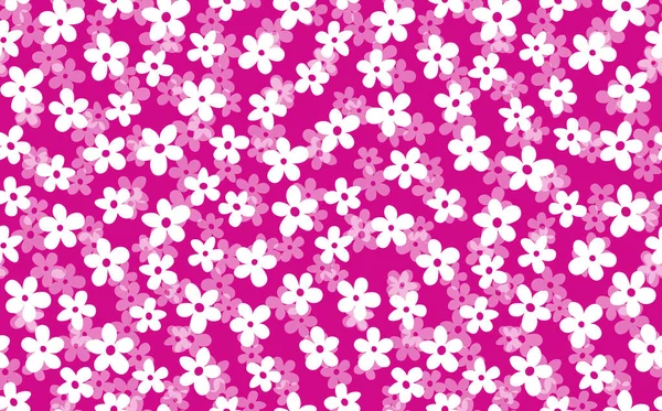 Floral sin costuras con flores de color dibujadas a mano. Lindo fondo de verano. Composiciones florales modernas. Ilustración de stock de vector de moda para papel pintado, carteles, tarjeta, tela, textil — Vector de stock