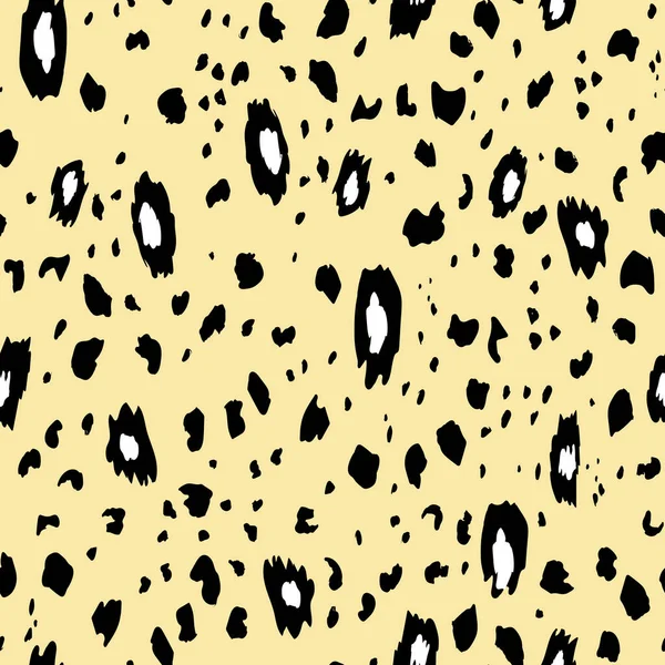 Padrão Sem Costura Leopardo Moderno Abstrato Animais Fundo Moda Ilustração — Vetor de Stock