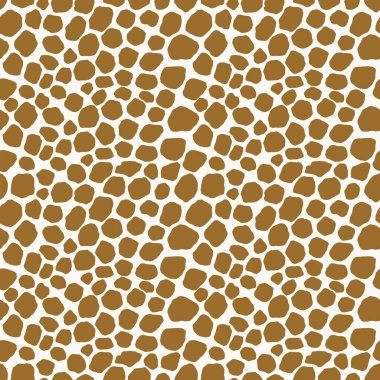 Soyut modern zürafa kusursuz desen. Hayvanlar modaya uygun arka plan. Baskı, kart, kartpostal, kumaş ve tekstil için renkli dekoratif vektör çizimi. Modern stilize cilt süsü