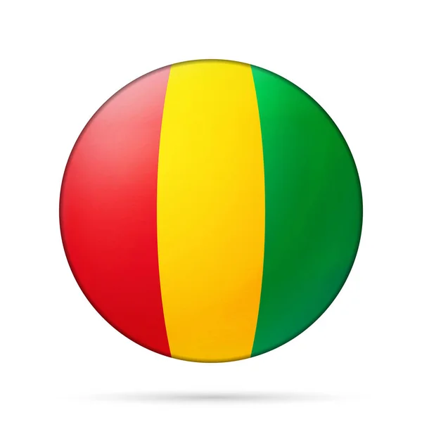 Γυάλινη μπάλα φωτός με σημαία της Βολιβίας. Στρογγυλή σφαίρα, εικονίδιο προτύπου. Εθνικό σύμβολο. Γυαλιστερό ρεαλιστική μπάλα, 3D αφηρημένη διανυσματική απεικόνιση τονίζεται σε ένα λευκό φόντο. Μεγάλη φούσκα — Διανυσματικό Αρχείο