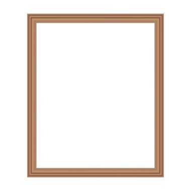 Tasarımınız için kare şeklinde altın renkli ahşap çerçeve. Klasik kılıf. Mesaj için yer. Tablolar ya da fotoğraflar için antika altın, güzel dikdörtgen çerçeveler. Şablon vektör illüstrasyonu