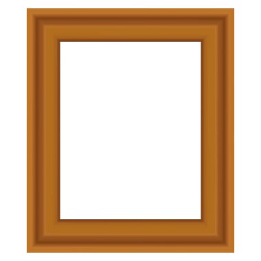 Tasarımınız için kare şeklinde altın renkli ahşap çerçeve. Klasik kılıf. Mesaj için yer. Tablolar ya da fotoğraflar için antika altın, güzel dikdörtgen çerçeveler. Şablon vektör illüstrasyonu