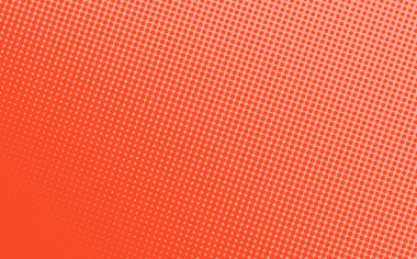 Pop Art yaratıcı konsept renkli çizgi roman dergisi kapağı. Puantiyeli turuncu arka plan. Çizgi film yarım ton retro modeli. Poster, kart, pankart, boş baloncuk için soyut noktalı tasarım