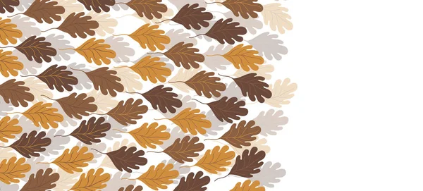 Květinový webový prapor s kreslenými barevnými podzimními listy. Koncepce přírody. Moderní květinové kompozice se žlutými oranžovými větvemi. Vektorová ilustrace na téma ekologie, natura, životní prostředí — Stockový vektor