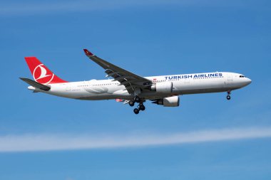 Turkish Airlines Airbus A330-300 TC-JOH passenger plane landing at Istanbul Ataturk Airport