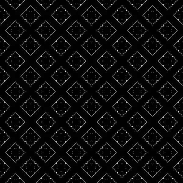 Textura Patrón Superficie Blanco Negro Diseño Gráfico Ornamental Adornos Mosaico — Vector de stock