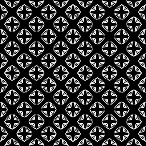 Textura Padrão Superfície Preto Branco Design Gráfico Ornamental Ornamentos Mosaico — Vetor de Stock