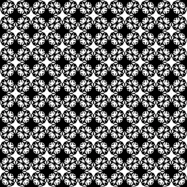 Fekete Fehér Felületi Minta Textúra Díszítő Grafikai Tervezés Mozaik Díszek — Stock Vector