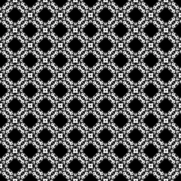 Zwarte Witte Oppervlakte Patroon Textuur Decoratieve Grafische Vormgeving Mozaïekornamenten Patronen — Stockvector