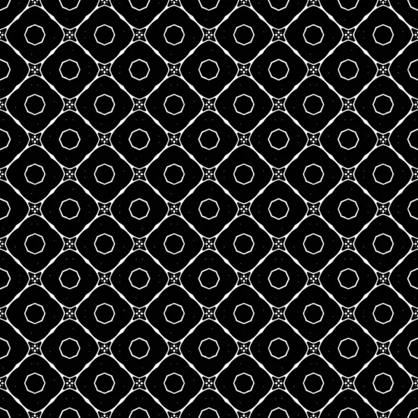 Textura Patrón Superficie Blanco Negro Diseño Gráfico Ornamental Adornos Mosaico — Vector de stock