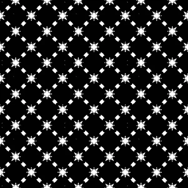 Siyah ve beyaz desenli. Bw süslemeli grafik tasarımı. Mozaik süsler. Desen şablonu. Vektör illüstrasyonu.