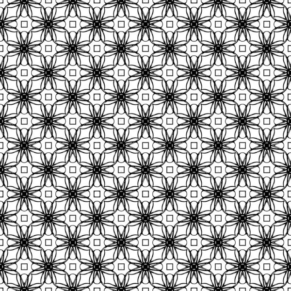 Textura Padrão Superfície Preto Branco Design Gráfico Ornamental Ornamentos Mosaico — Vetor de Stock