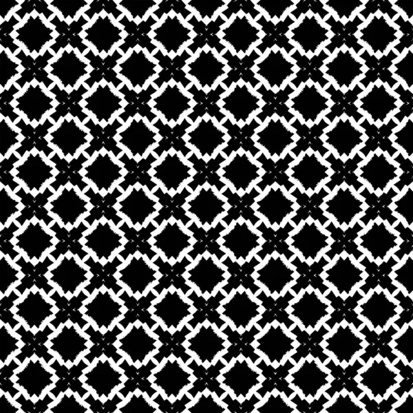 Textura Patrón Superficie Blanco Negro Diseño Gráfico Ornamental Adornos Mosaico — Vector de stock