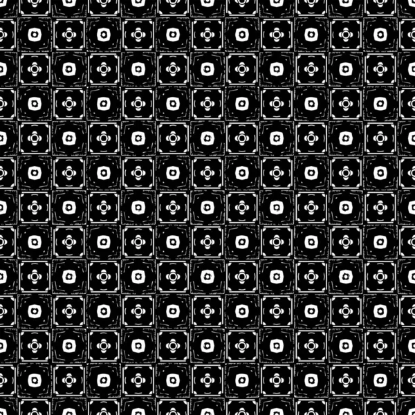 Schwarz Weiße Mustertextur Ornamentale Grafische Gestaltung Mosaikschmuck Mustervorlage Vektorillustration — Stockvektor