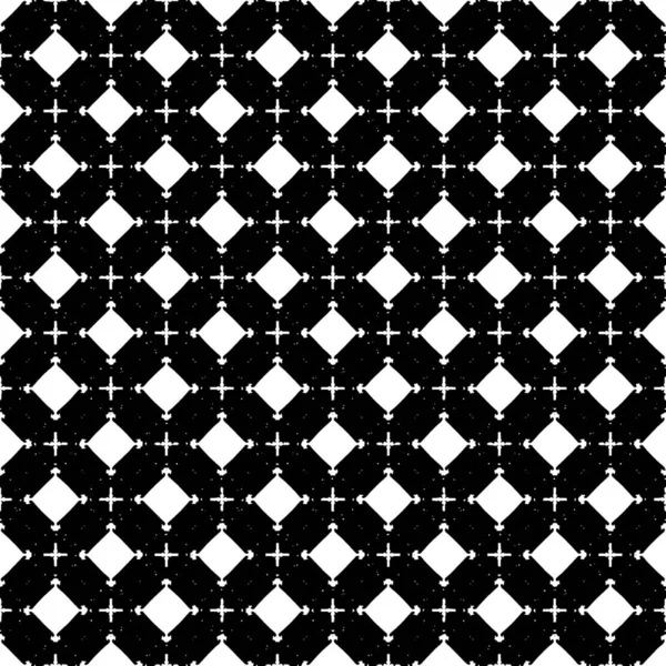 Texture Surface Noire Blanche Conception Graphique Ornementale Ornements Mosaïques Modèle — Image vectorielle