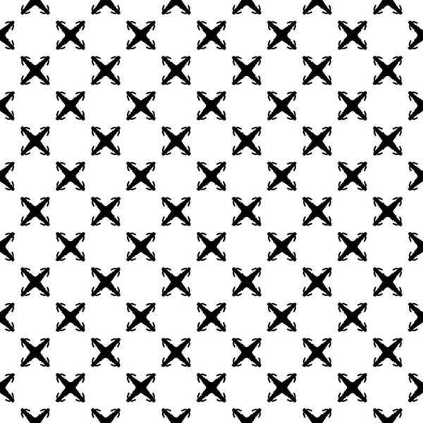 Black White Surface Pattern Texture Ornamental Graphic Design Mosaic Ornaments — Stock Vector