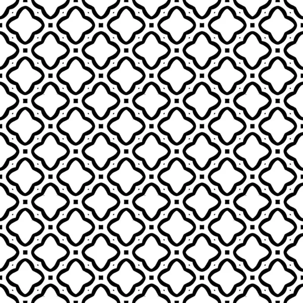 Textura Padrão Superfície Preto Branco Design Gráfico Ornamental Ornamentos Mosaico — Vetor de Stock