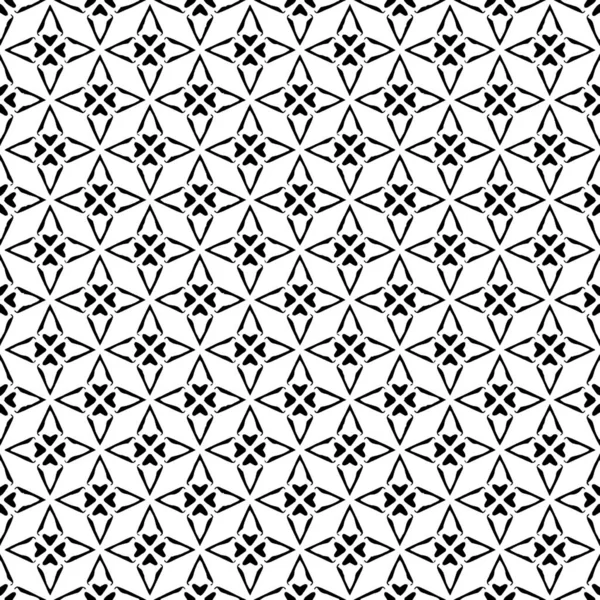 Textura Padrão Superfície Preto Branco Design Gráfico Ornamental Ornamentos Mosaico — Vetor de Stock