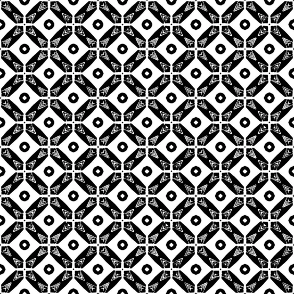 Textura Padrão Superfície Preto Branco Design Gráfico Ornamental Ornamentos Mosaico — Vetor de Stock