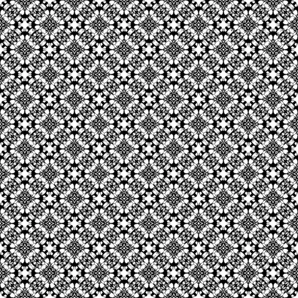 Texture Surface Noire Blanche Conception Graphique Ornementale Ornements Mosaïques Modèle — Image vectorielle