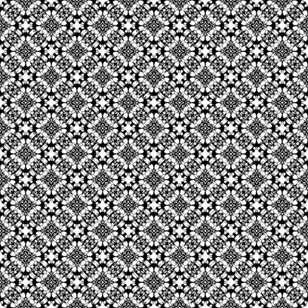 Textura Padrão Superfície Preto Branco Design Gráfico Ornamental Ornamentos Mosaico — Vetor de Stock