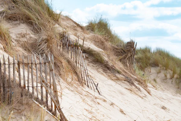 The empty Beach of Barneville Carteret, Normandy, France — Stock Photo, Image