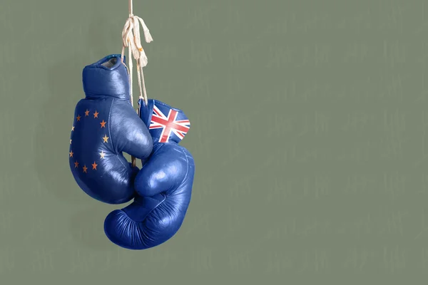 Brexit, symbole du référendum Royaume-Uni vs UE — Photo