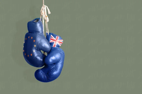 Brexit, symbool van het Referendum Uk vs Eu Rechtenvrije Stockfoto's