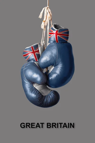 Gants de boxe de la couleur de la Grande Bretagne — Photo